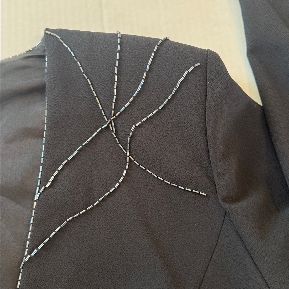 Vintage Beaded Black Cropped Jacket - Picture 8 of 16